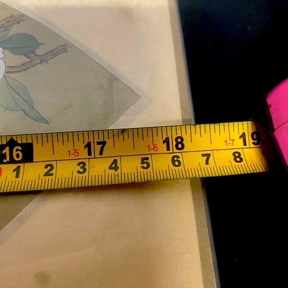 Vintage Bird Painting, Of Bird Sitting On Branch With Floral Scene - Picture 6 of 7